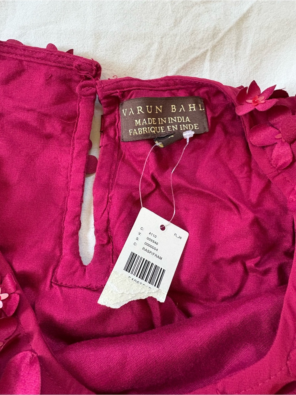 NWT* Anthropologie/Varun Bahl Rosemarie Textured Blouse size 4 - Picture 7 of 12
